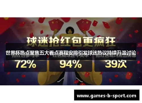 世界杯热点聚焦五大看点赛程安排引发球迷热议持续升温讨论 世界杯热点聚焦五大看点赛程安排引发球迷热议持续升温讨论